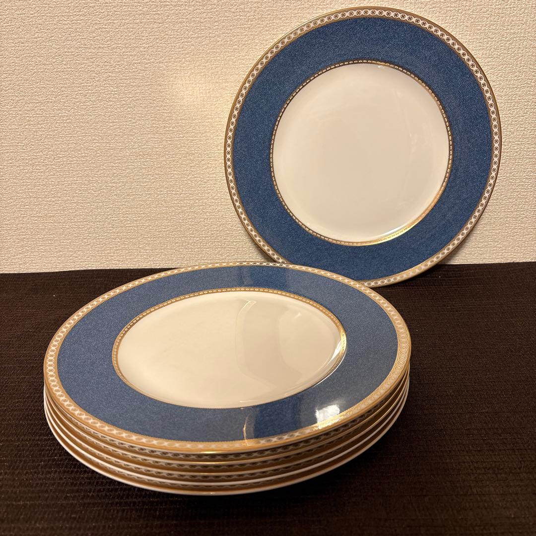 ウェッジウッド　ユーランダー　パウダーブルー　ディナープレート　27.5cm