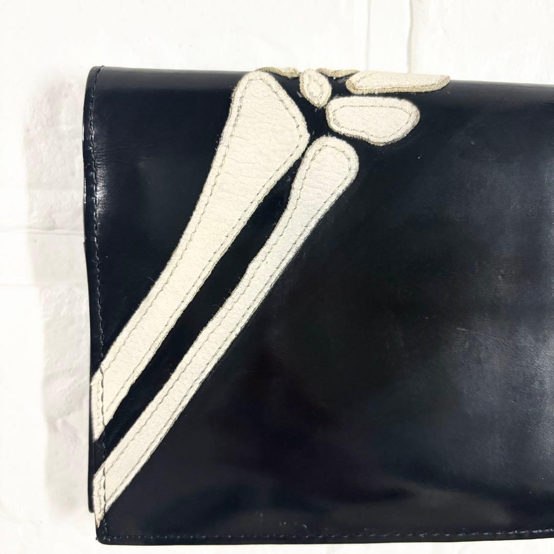 【希少】UNDERCOVERISM スカルハンド 長財布 ブラック レザー