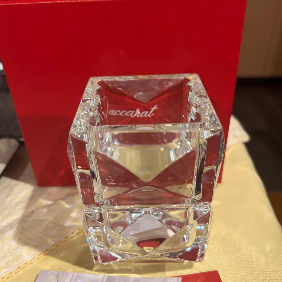 Baccarat クリスタル花瓶 四角形