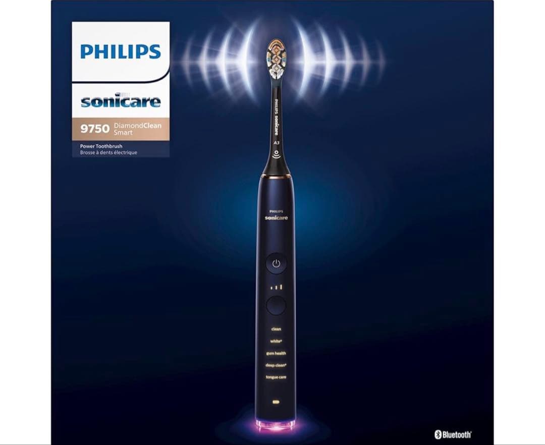 フィリップス 電動歯ブラシ ダイヤモンドクリーン　ブルーブラック HX9750
