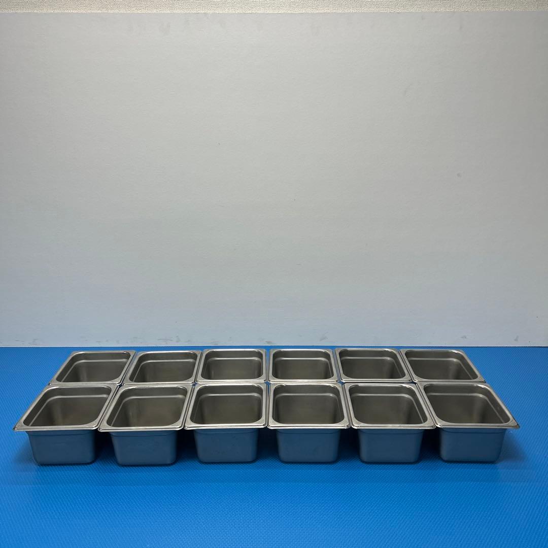 DO-EN ホテルパン　100mm 12個セット　1/6 ステンレス　業務用