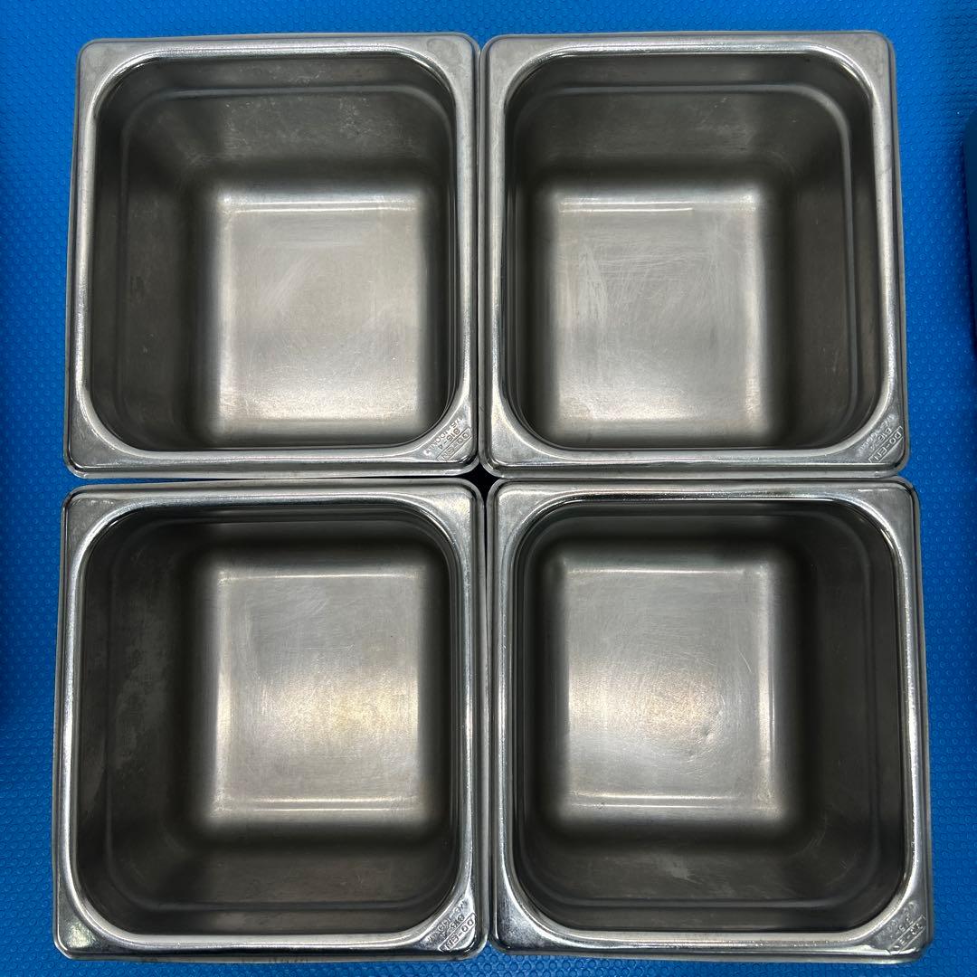 DO-EN ホテルパン　100mm 12個セット　1/6 ステンレス　業務用