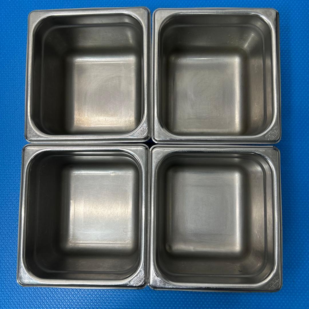 DO-EN ホテルパン　100mm 12個セット　1/6 ステンレス　業務用