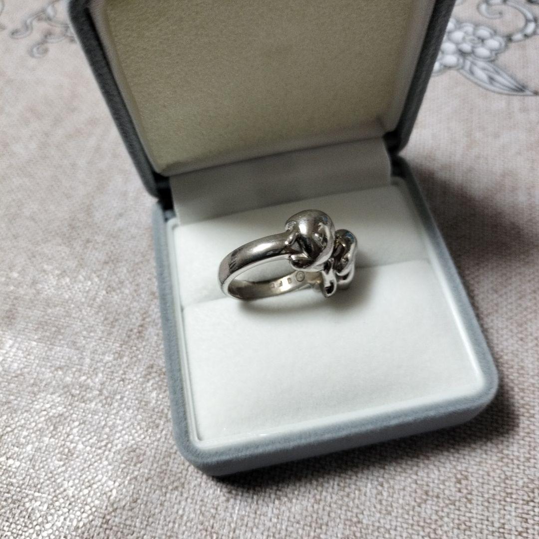 k18　シルバー　0.25ct　スヌーピーリング　#7