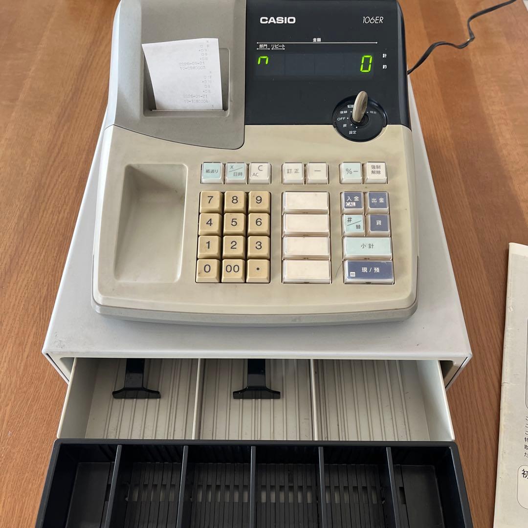 CASIO カシオ　レジスター　106ER 説明書付き
