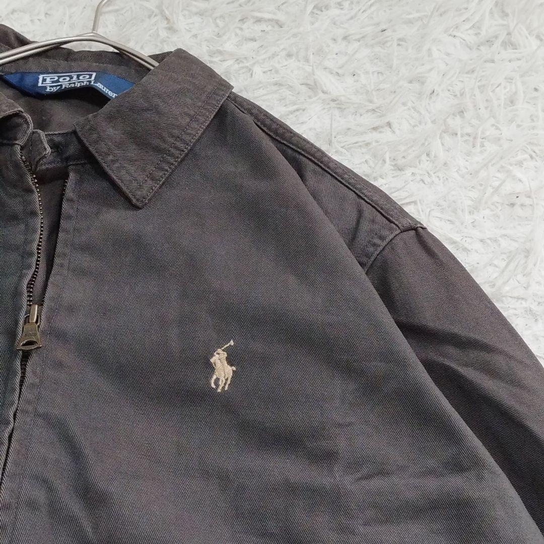 17244✨ポロラルフローレン 三角タグ スウィングトップ 90s S ブルゾン