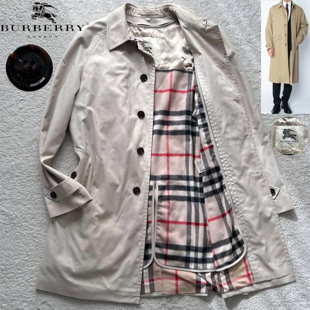 ✨現行✨バーバリーロンドン ステンカラーコート ノバチェック ライナー カシミヤ