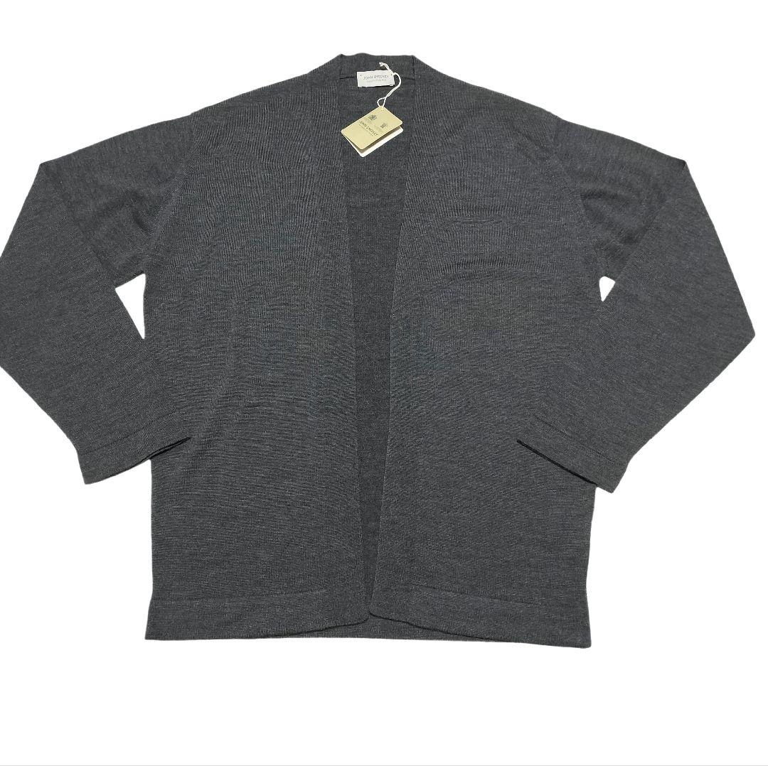 日本別注 ジョンスメドレー ノーカラーニットカーディガン | A4845 |