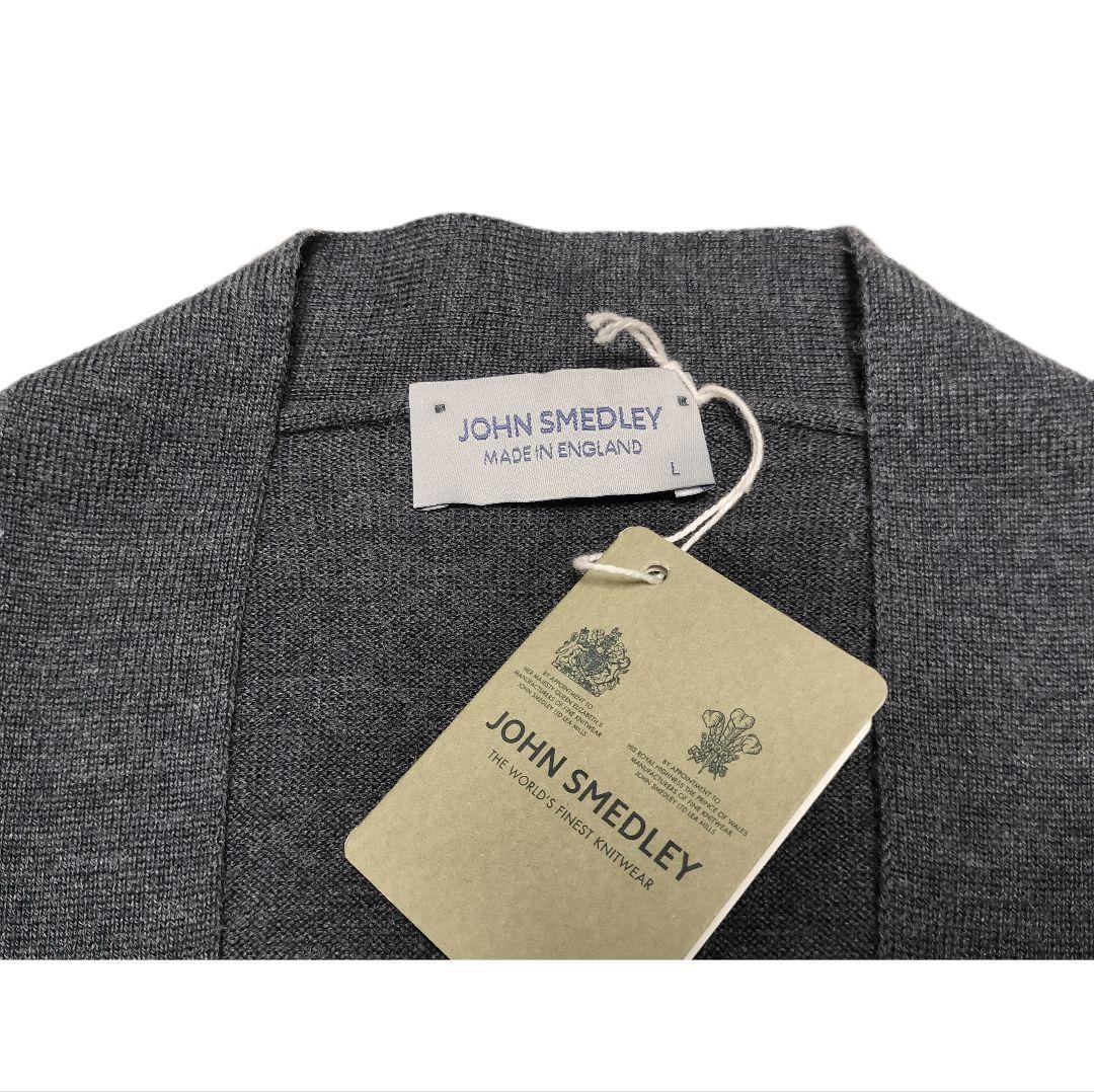 日本別注 ジョンスメドレー ノーカラーニットカーディガン | A4845 |