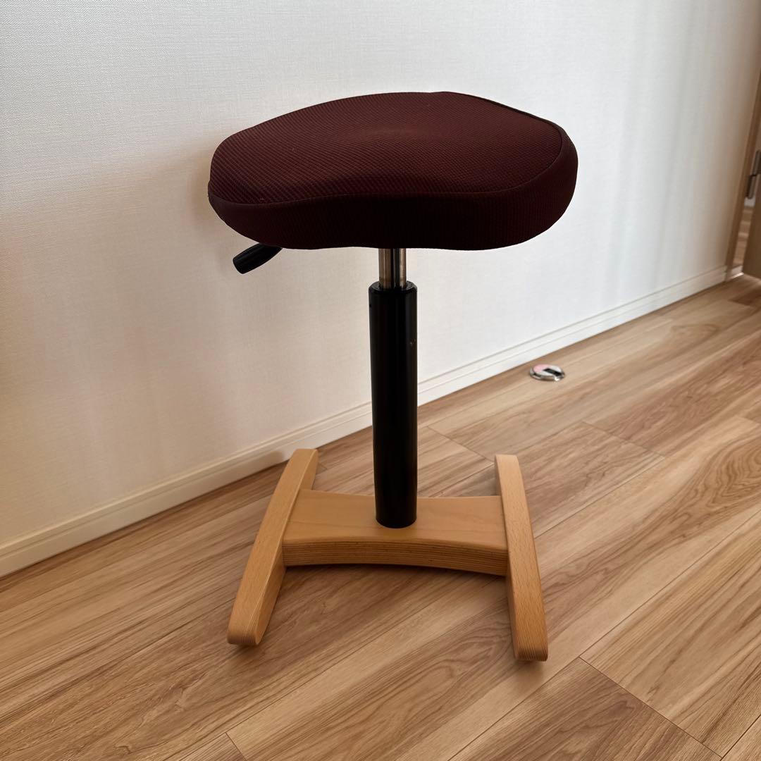 美品　バランスラボ バランスチェア バランスシナジー 織柄　茶色