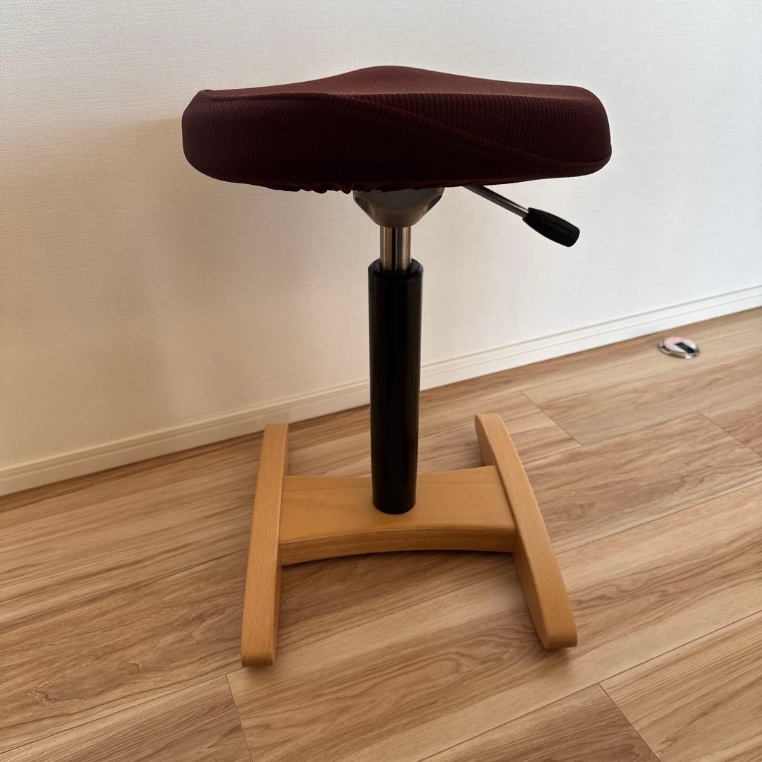 美品　バランスラボ バランスチェア バランスシナジー 織柄　茶色