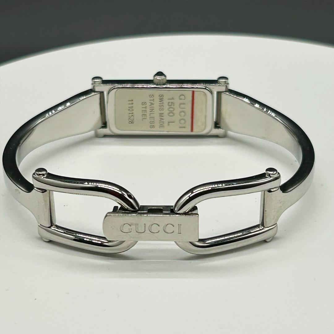 稼働【美品】GUCCI グッチ 時計 1500L シェル文字盤 レディース