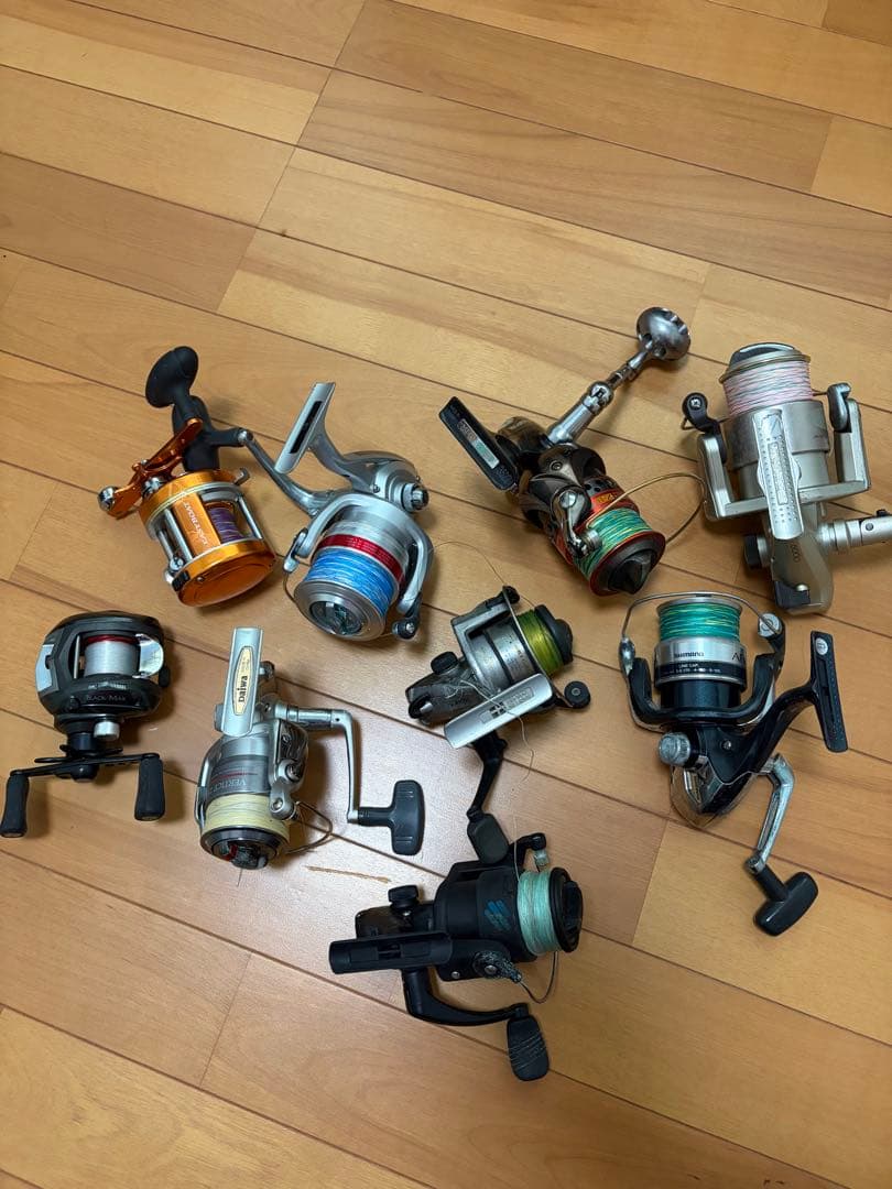 フィッシングリール 9個セット　ジャンク品