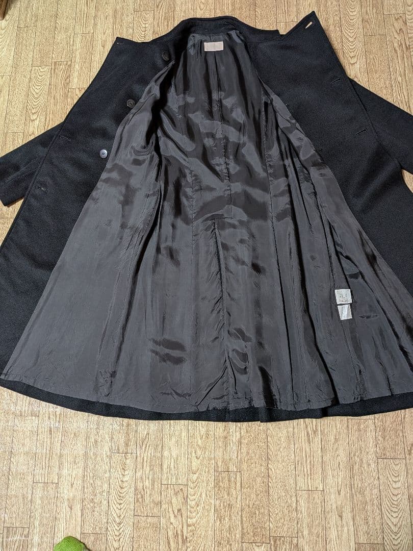 カシミヤ100% ダブルブレスト ロングコート