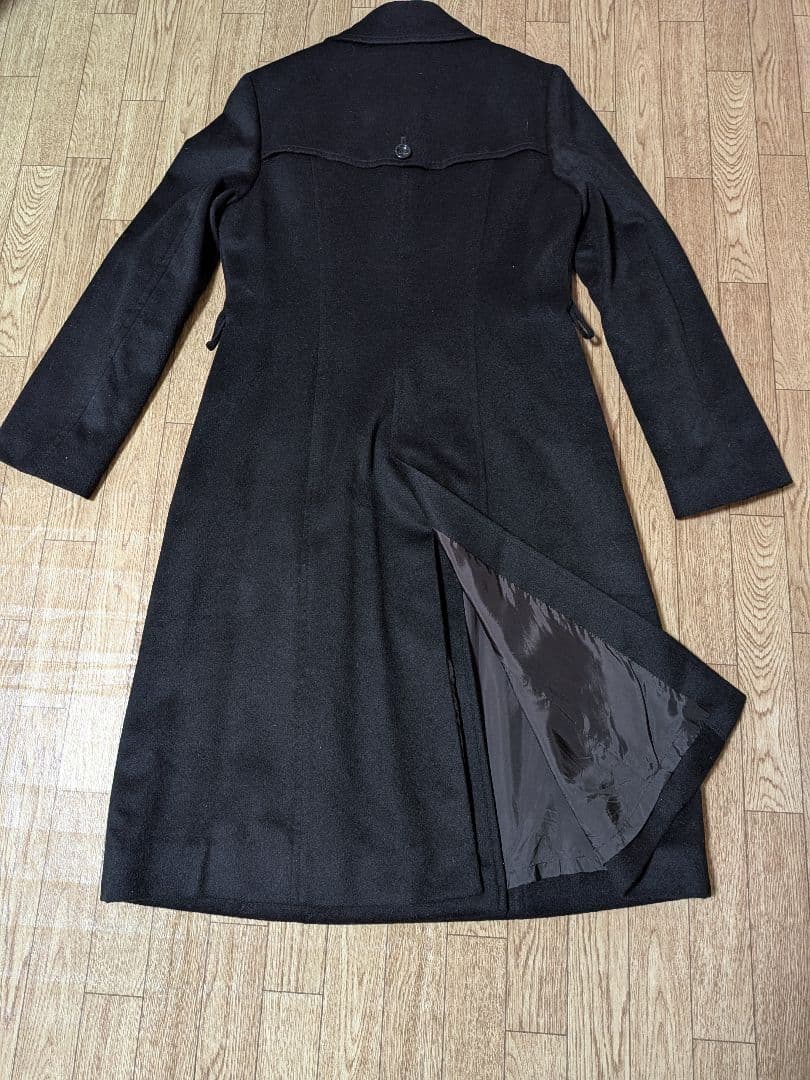 カシミヤ100% ダブルブレスト ロングコート