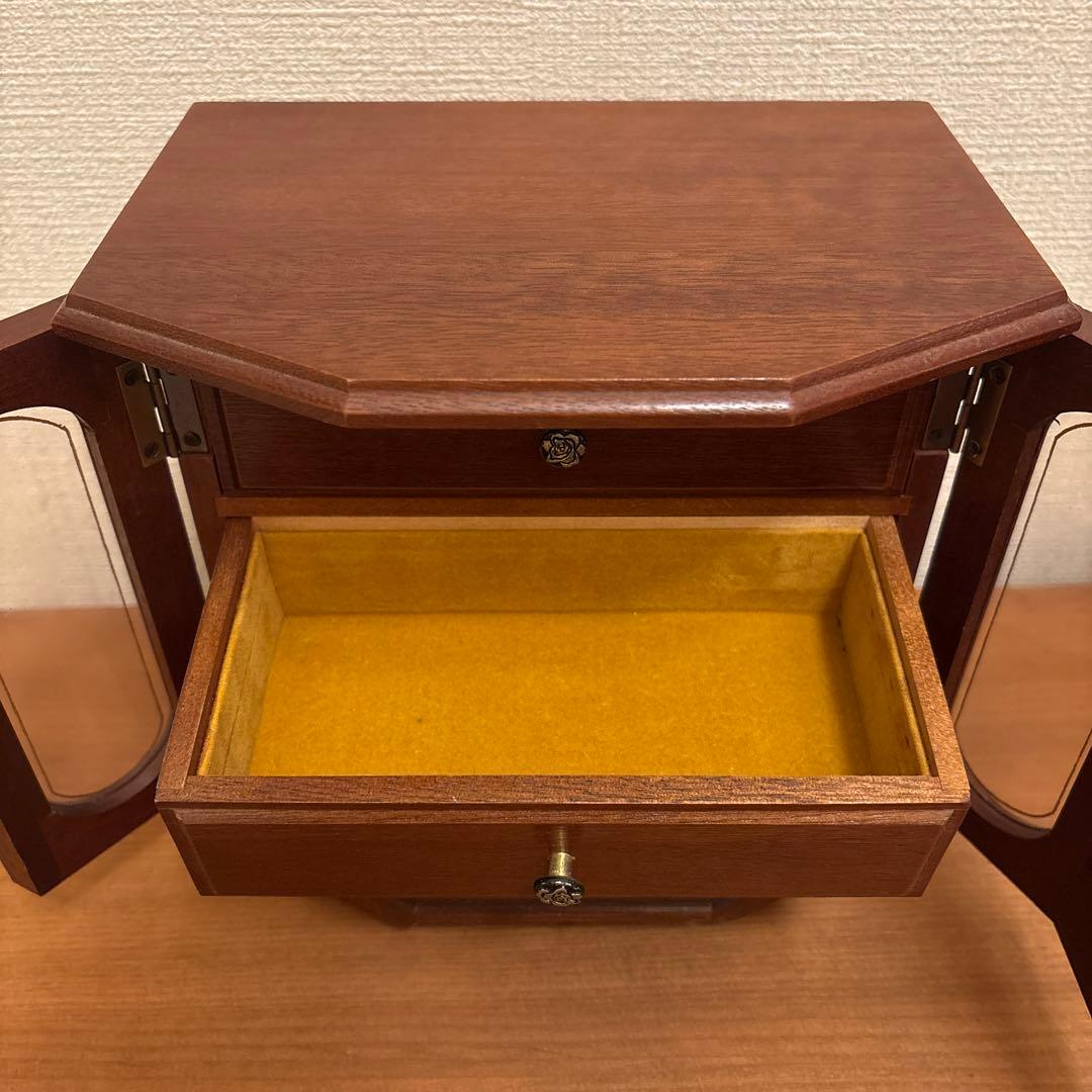 木製アクセサリーケース　小物棚　アンティーク