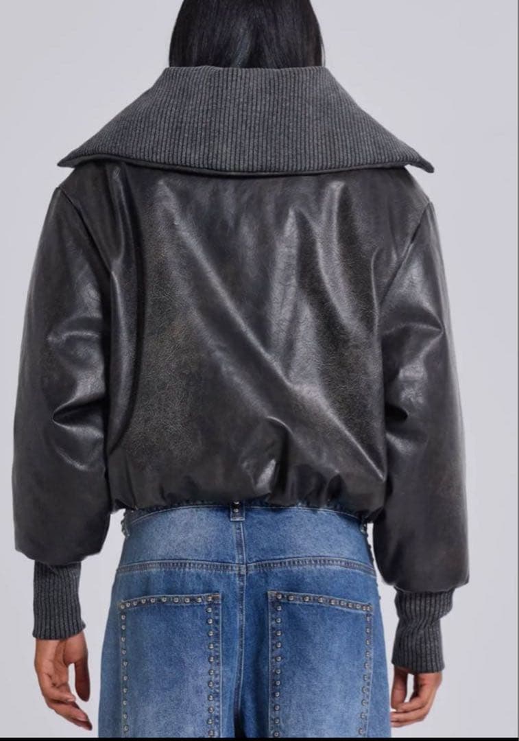 け*ん様 Jaded London フード付きボンバージャケット 黒