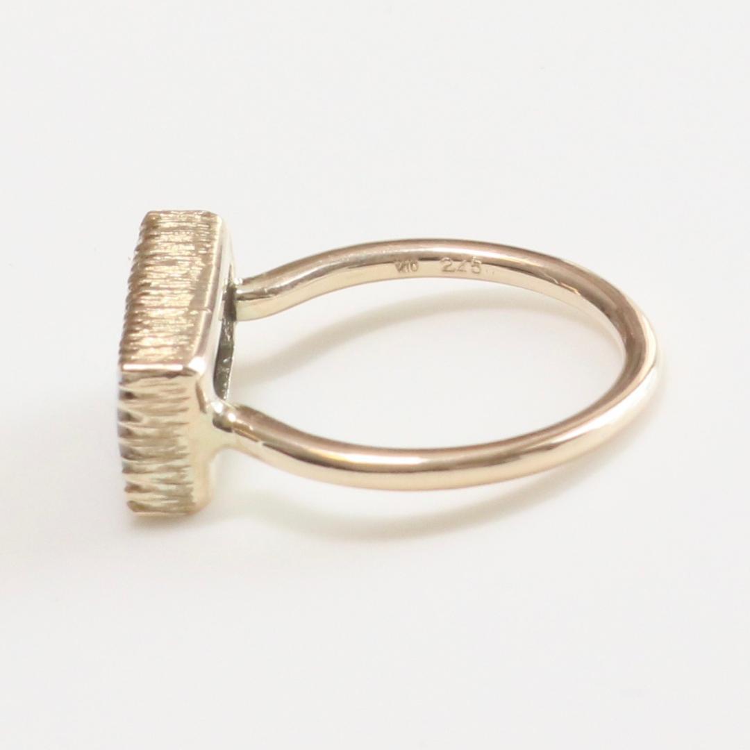 K10ボルダーオパールリング 四角