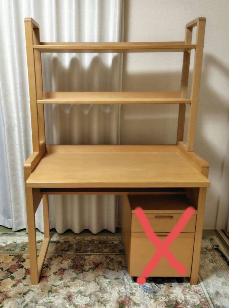 日進木工 デスク 学習机 棚付き