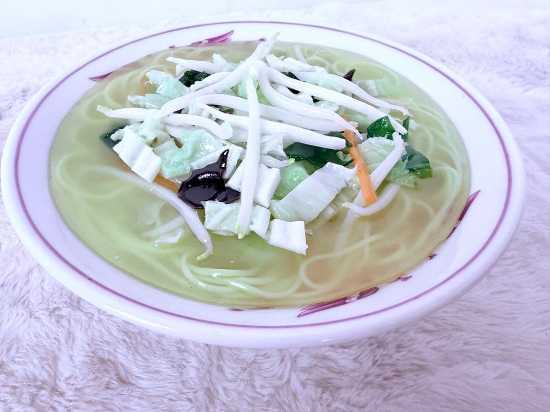 昭和レトロ タンメン 食品サンプル 直径約21.5cm 町中華 ディスプレイ用