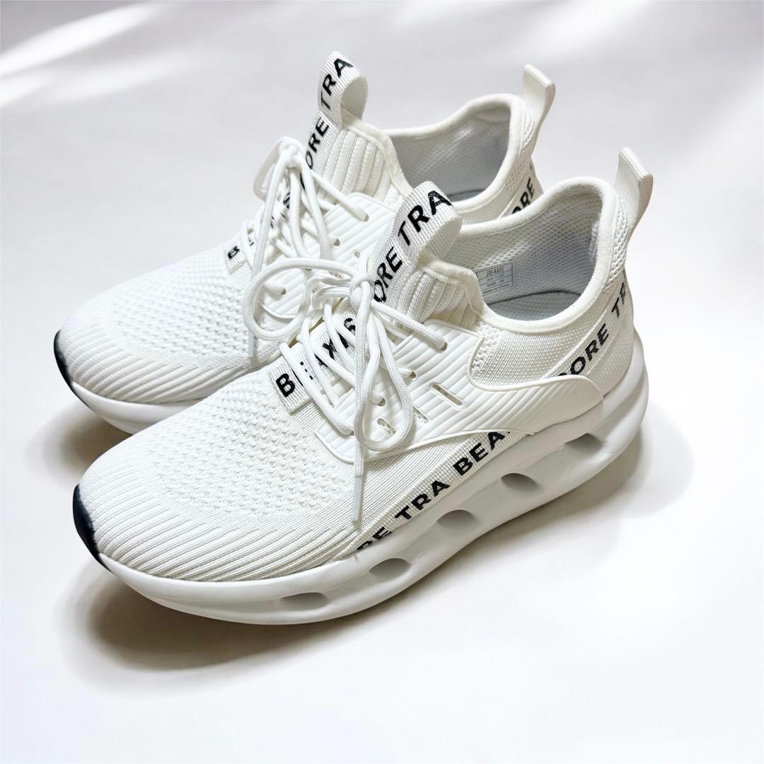 【BEAXIS】ビーアクシス シェイプコアスニーカー ホワイトAZ-1125 M