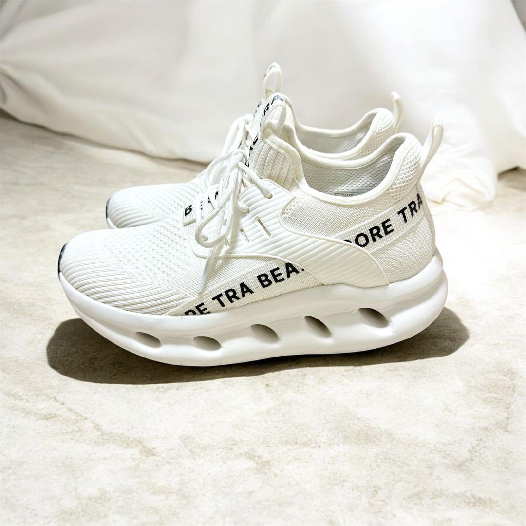 【BEAXIS】ビーアクシス シェイプコアスニーカー ホワイトAZ-1125 M