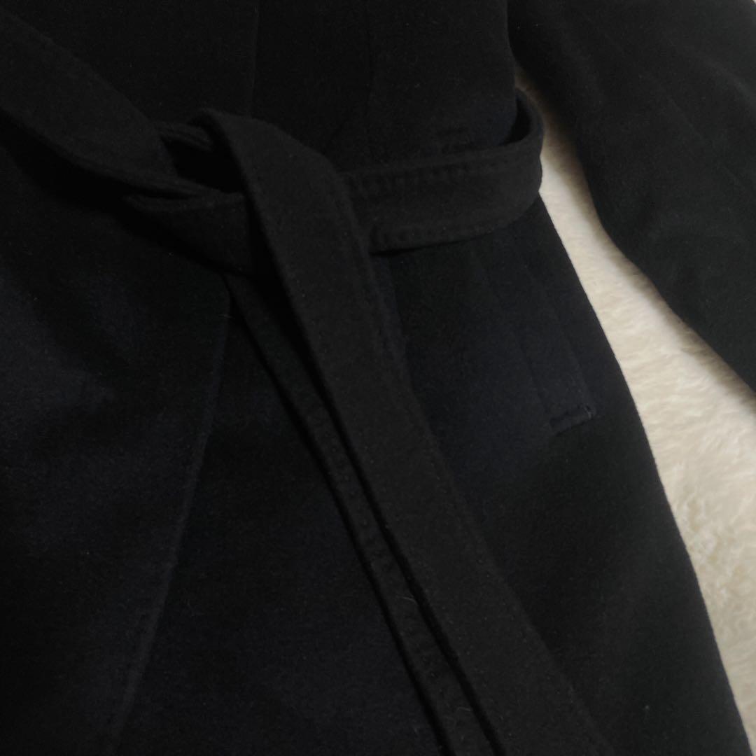 【極美品】23区　比翼　ロングコート　チェスター　ベルト　ウール、アンゴラ　M