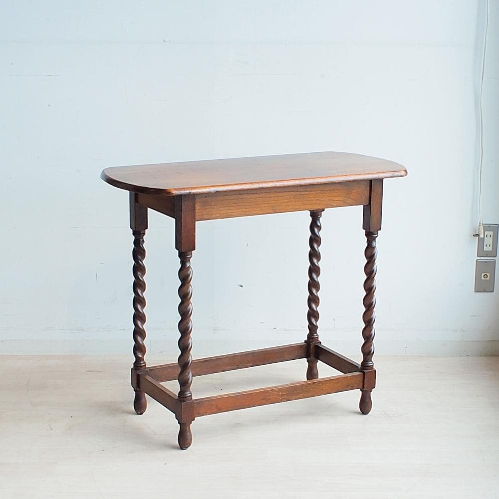 英国アンティーク ツイストレッグ コンソールテーブル イギリス ZR23992