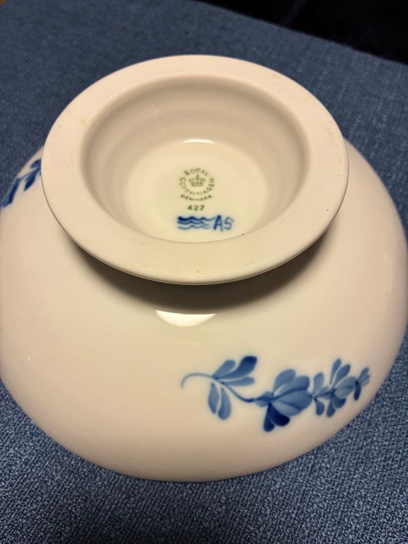 【希少・廃盤】ロイヤルコペンハーゲン ブルーフラワー 高台付ボウル コンポート
