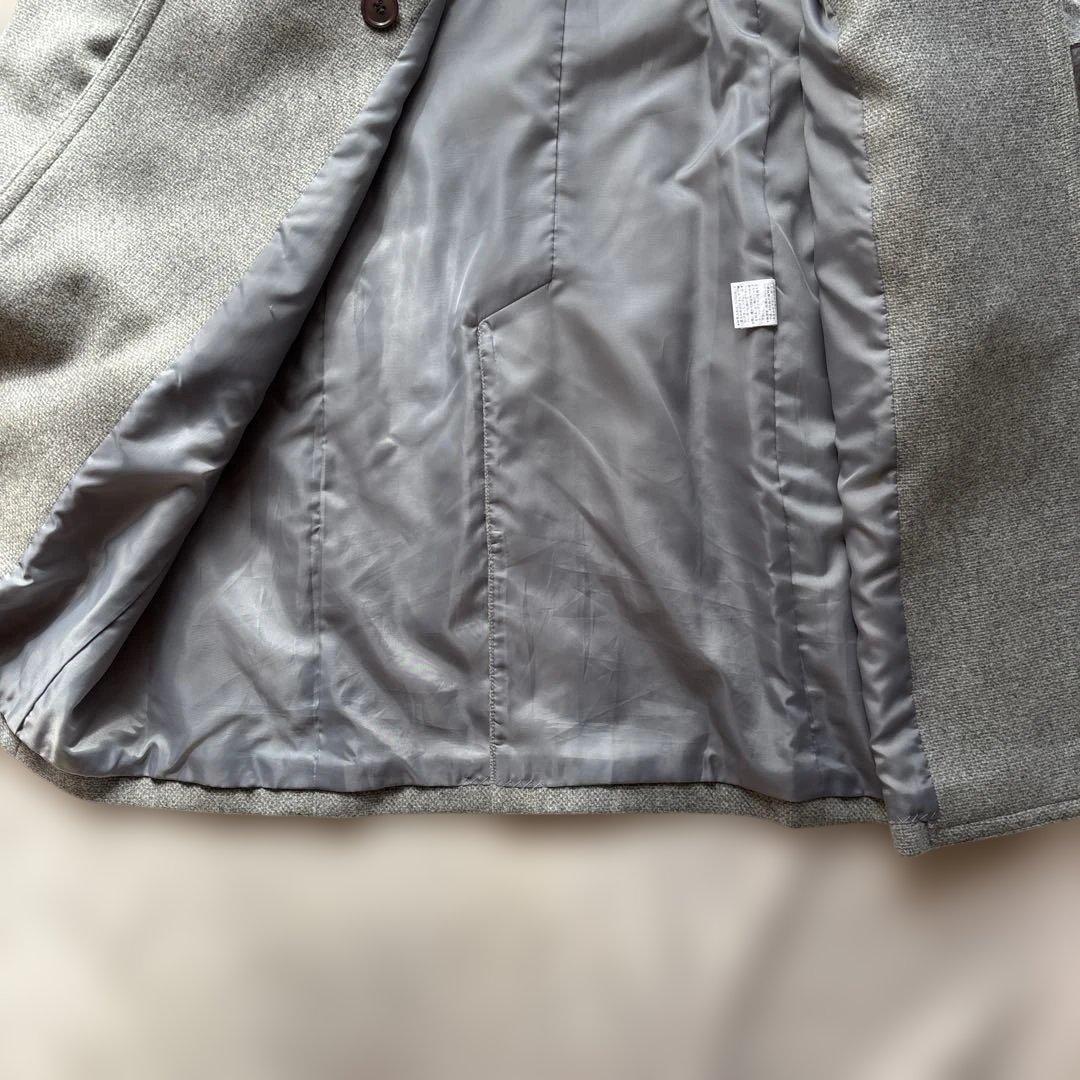 高島屋　カシミヤ100% コート　ブルーフォックス　サイズM グレー