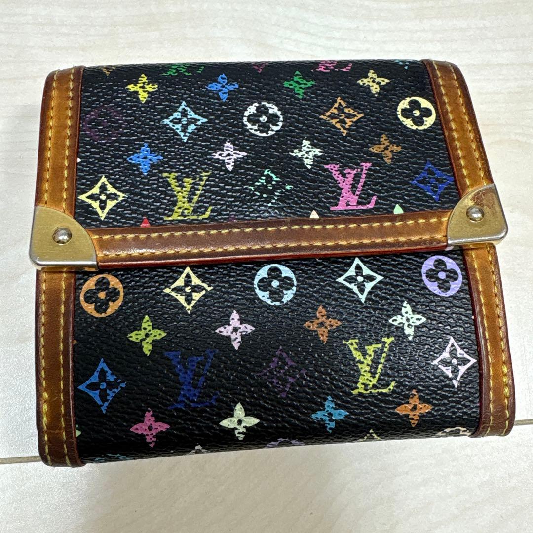 本日10時迄値下げセール♡Louis Vuitton マルチカラー 二つ折り財布