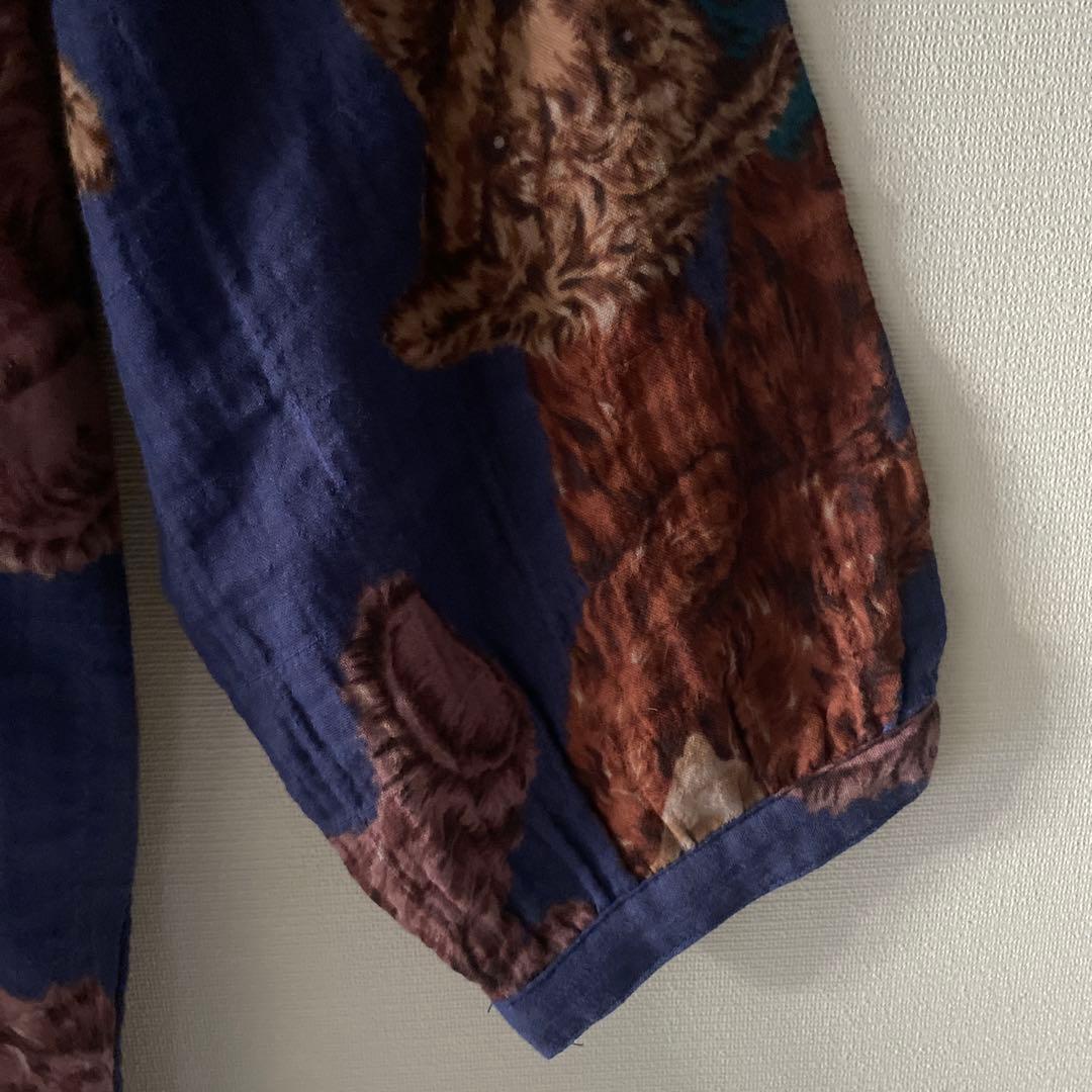 【定価12100円】新品　nacrure 2重ガーゼ　テディベア　パジャマ　M