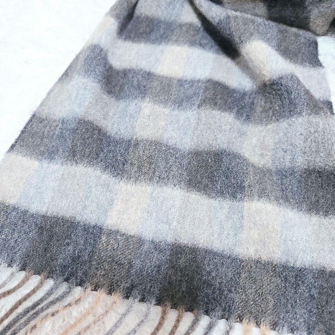 美品 Brooks Brothers 英国製 カシミヤ マフラー チェック 高級