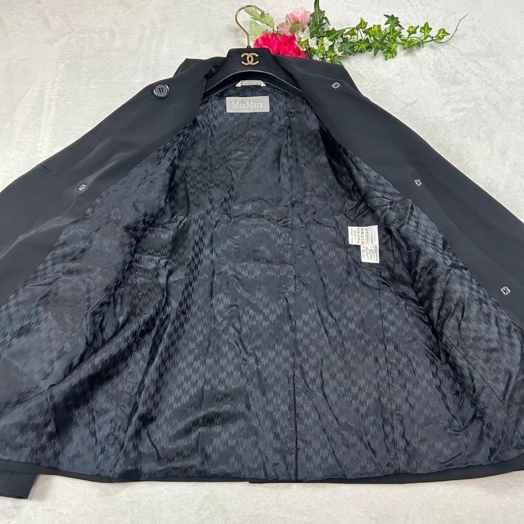 J434 M 40 マックスマーラ ショート丈 トレンチコート レディース