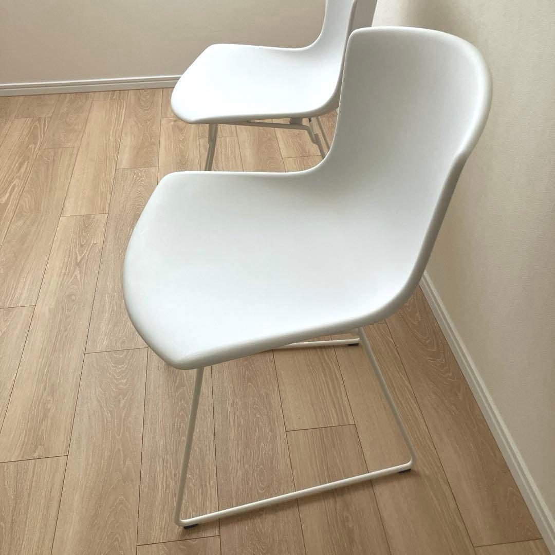 Knoll ノル プラスチックサイドチェア 白　1脚 〔在庫2脚あり〕　イタリア