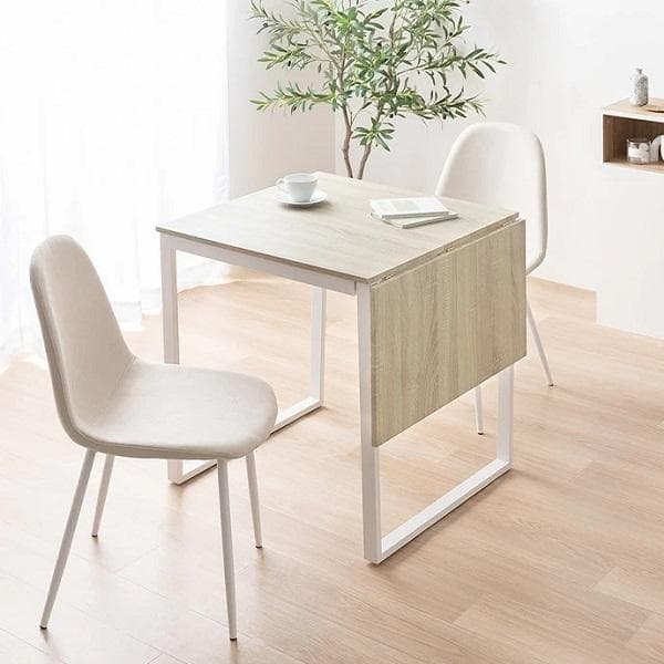 ３点セット 伸縮式ダイニングテーブル+チェア2脚 伸縮式 バタフライ ２人掛け