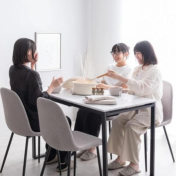 ３点セット 伸縮式ダイニングテーブル+チェア2脚 伸縮式 バタフライ ２人掛け