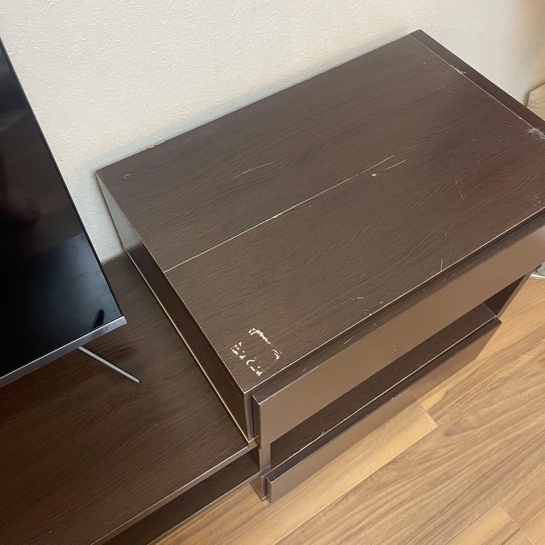 テレビ台 【伸縮式でサイズ調整可能】引き出し付き（TVはありません）