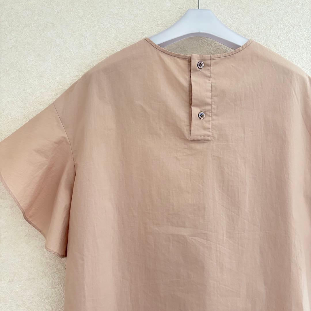 アドーア　半袖　フリル　ブラウス　トップス　カットソー