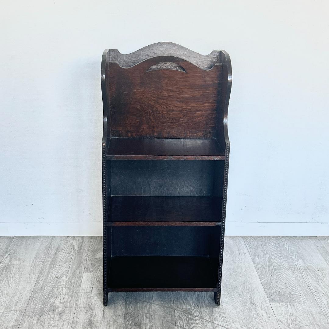イギリス アンティーク家具 マガジンラック オーク材 1930年頃 936A