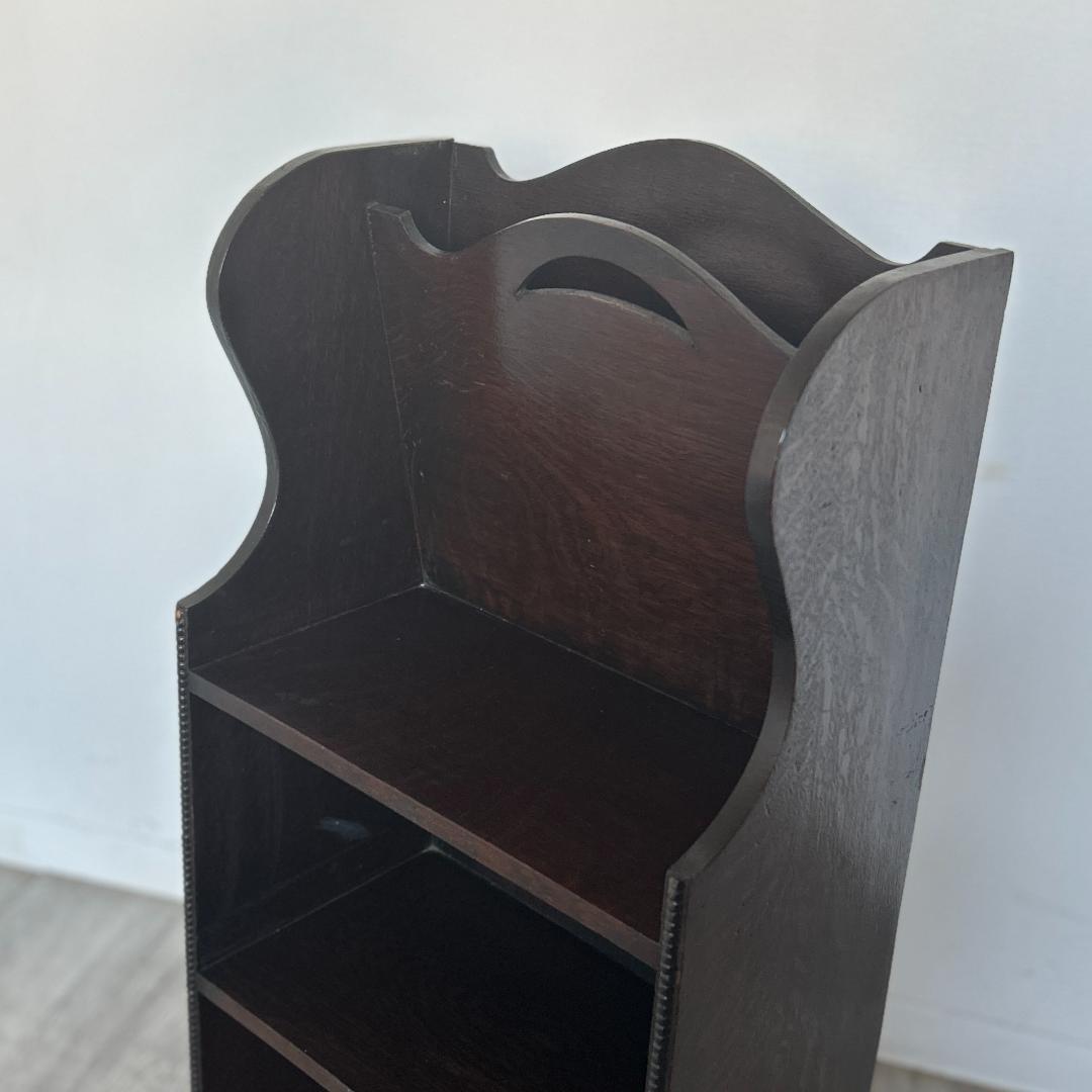 イギリス アンティーク家具 マガジンラック オーク材 1930年頃 936A
