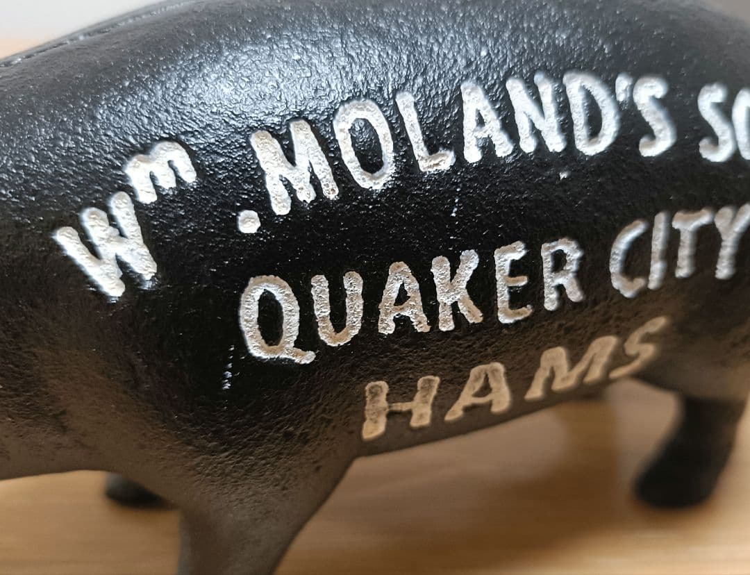 【2個セット】Hams PIG BANK ハムズバンク　アンティーク　貯金箱