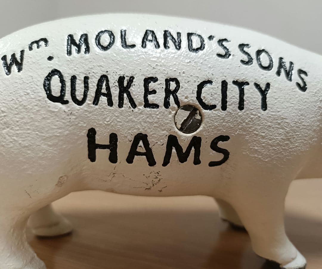 【2個セット】Hams PIG BANK ハムズバンク　アンティーク　貯金箱