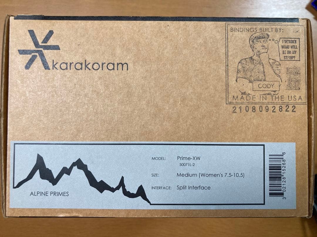 カラコラム　プライムX womanモデル　Mサイズ　未使用　22-23