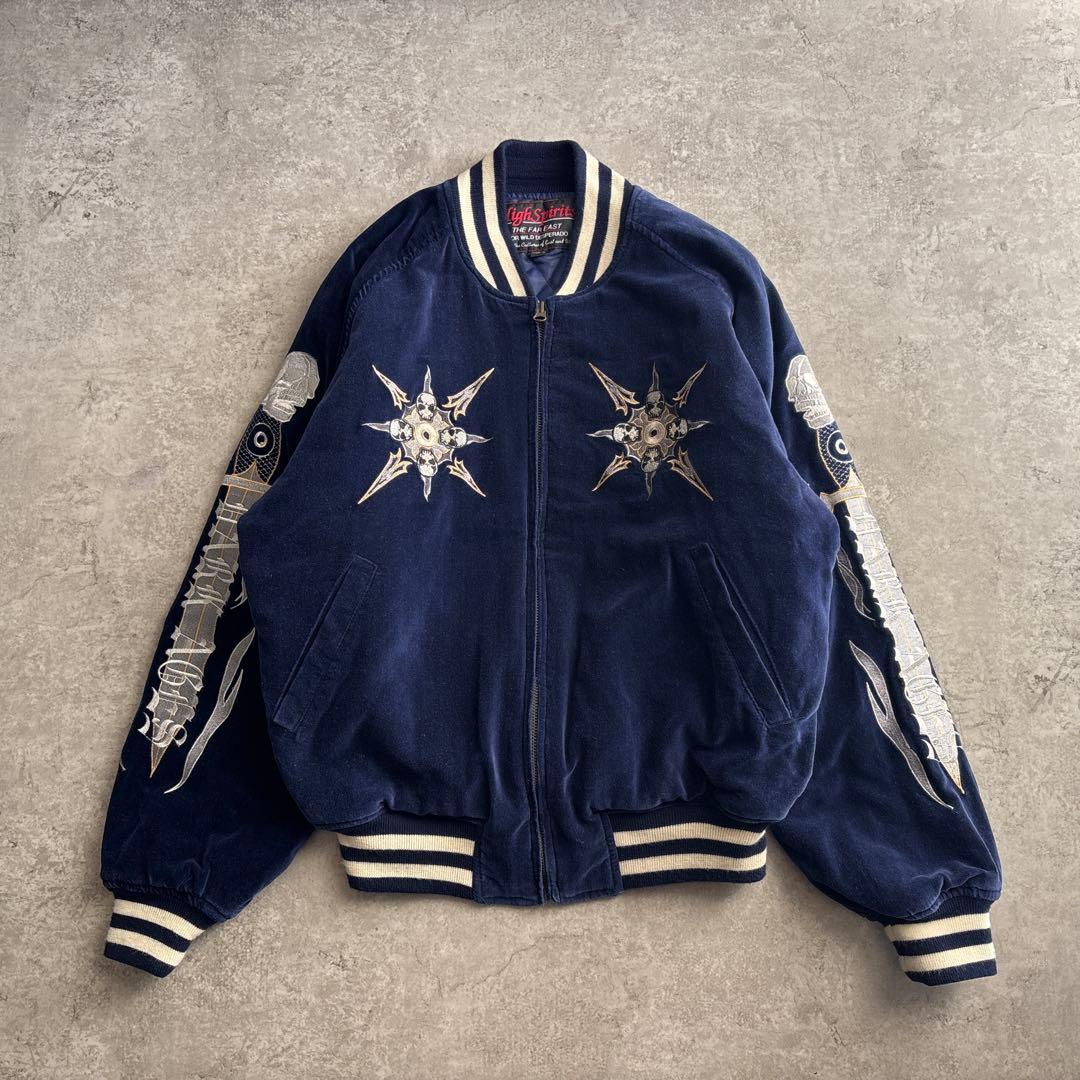 90's■High Spirits【L】スカジャン スーベニアジャケット 別珍