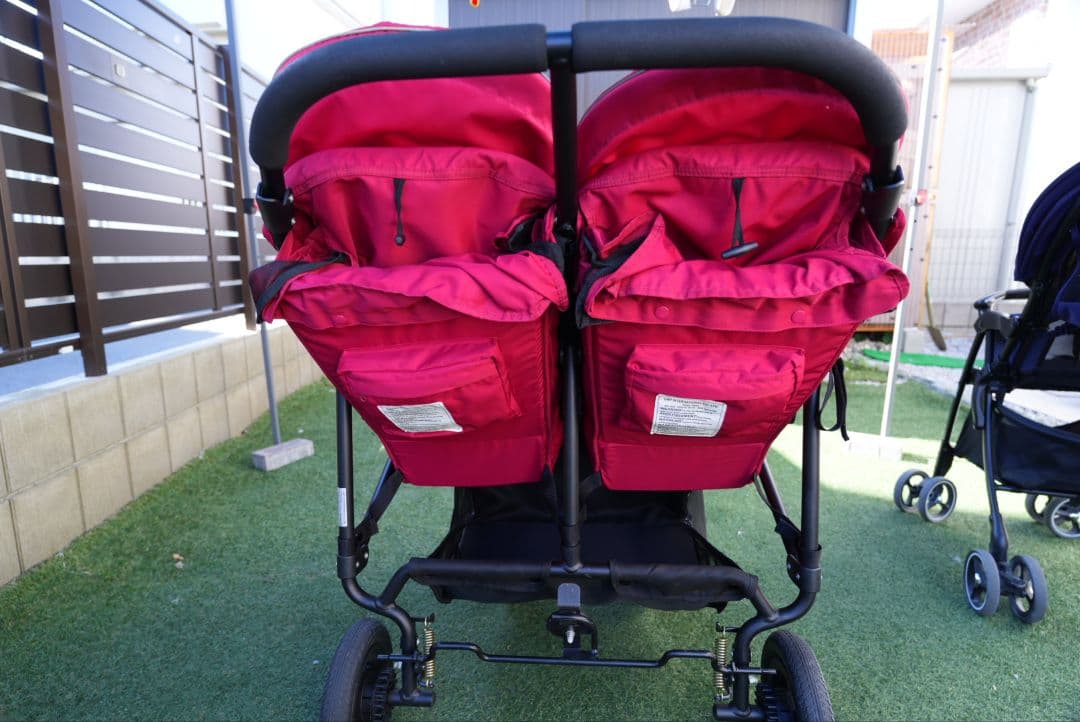 AirBuggy ココダブル　双子　ベビーカー レッド　（送料込み）