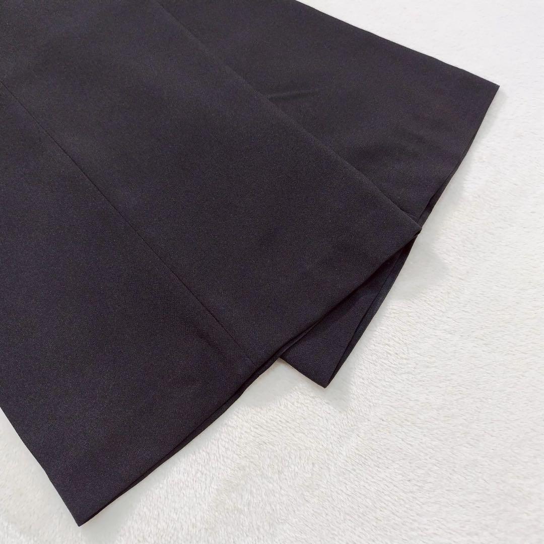 美品 パンツスーツ ブラック3点 セットアップ 就活 リクルート 17号 大きい