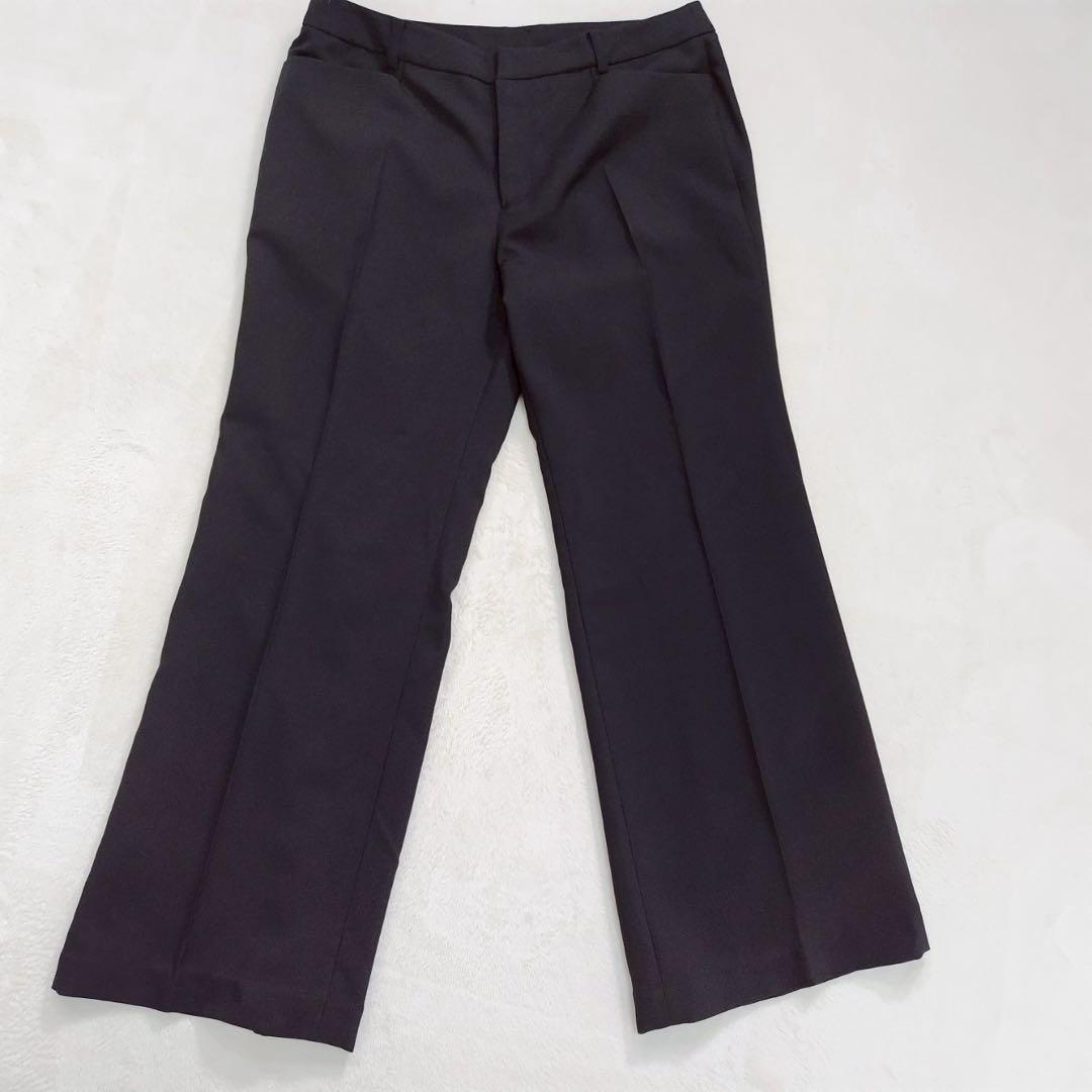 美品 パンツスーツ ブラック3点 セットアップ 就活 リクルート 17号 大きい