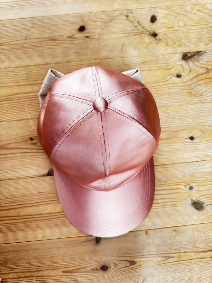 C4LA ピンク サテンキャップ HILDA 3