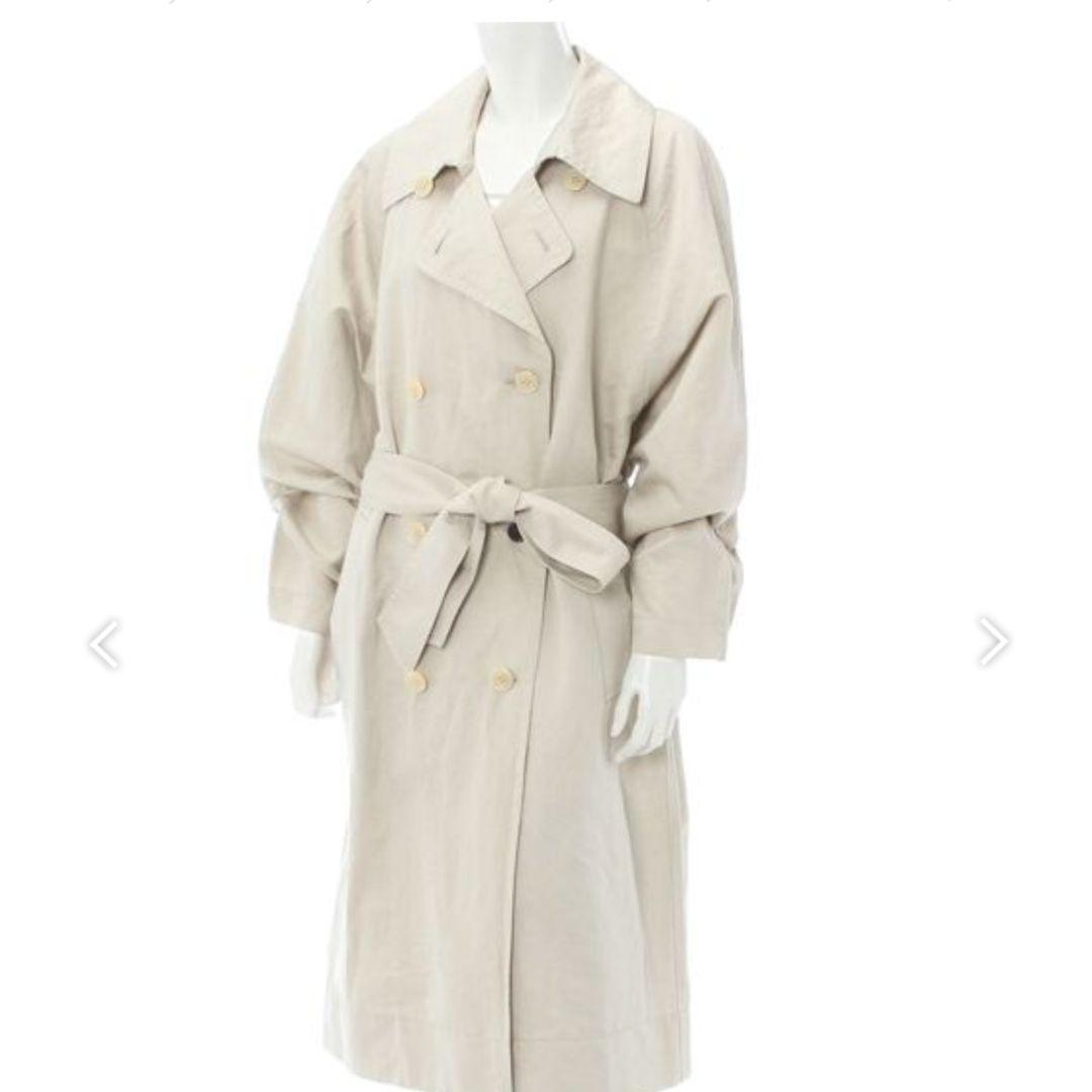 ビアズリー　ユルトレンチコート　キャメル　フリーサイズ